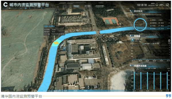 四信城市排水防澇解決方案的應用案例之清華園內澇監(jiān)測預警平臺